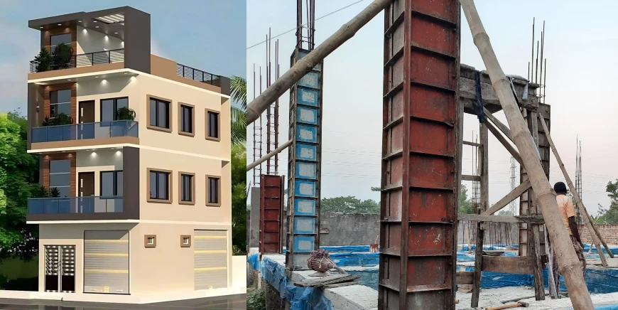 Client building under construction