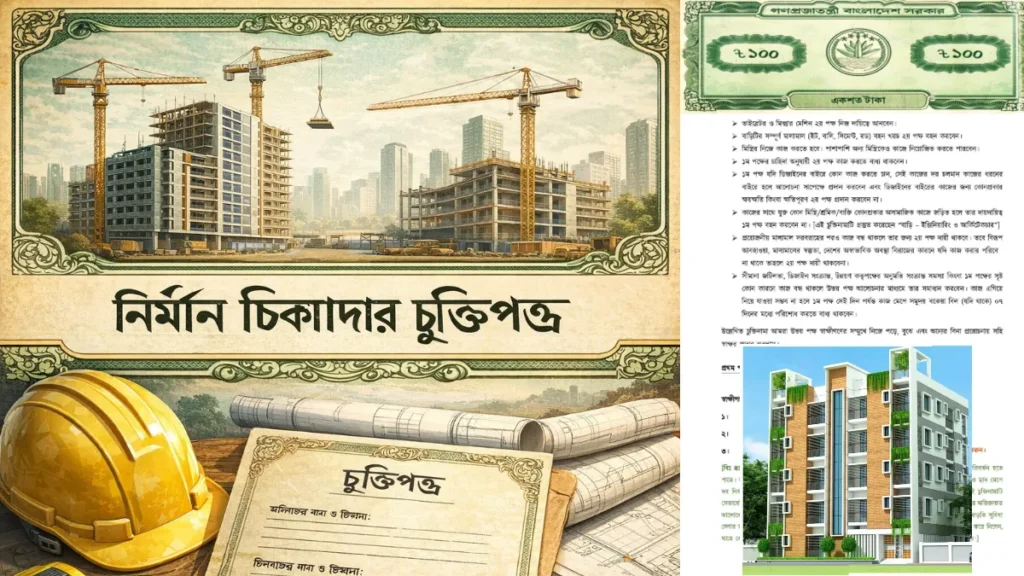 ঠিকাদারি কাজের চুক্তিনামা