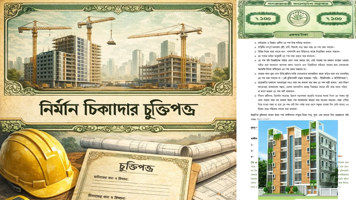 ঠিকাদারি কাজের চুক্তিনামা